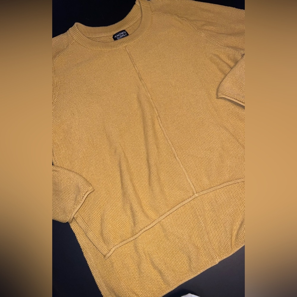 KNOWN SUPPLY Solstice Hi Low Hem Sweater Size Large GUC